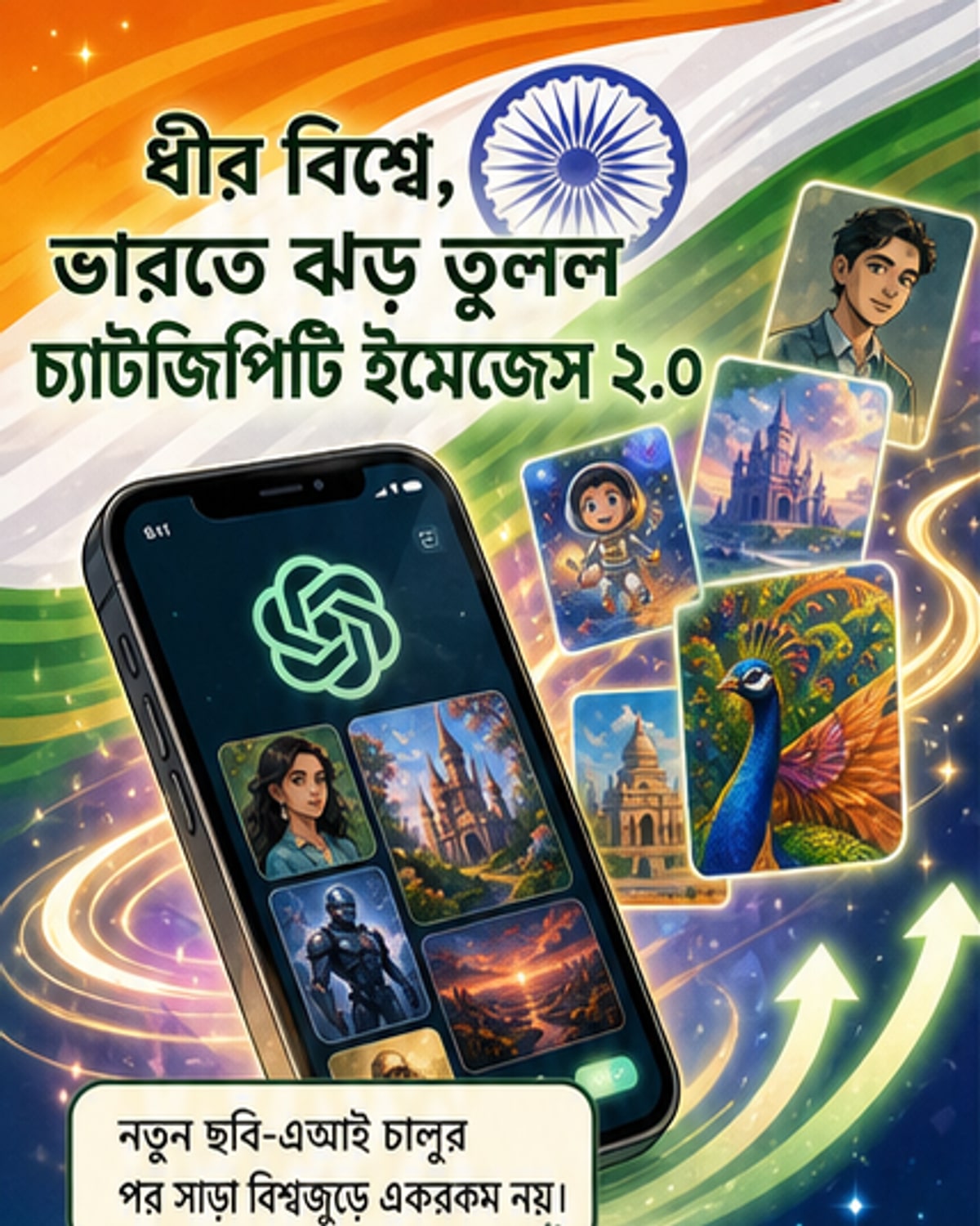 ভারতে ছড়াচ্ছে চ্যাটজিপিটি ইমেজেস ২.০