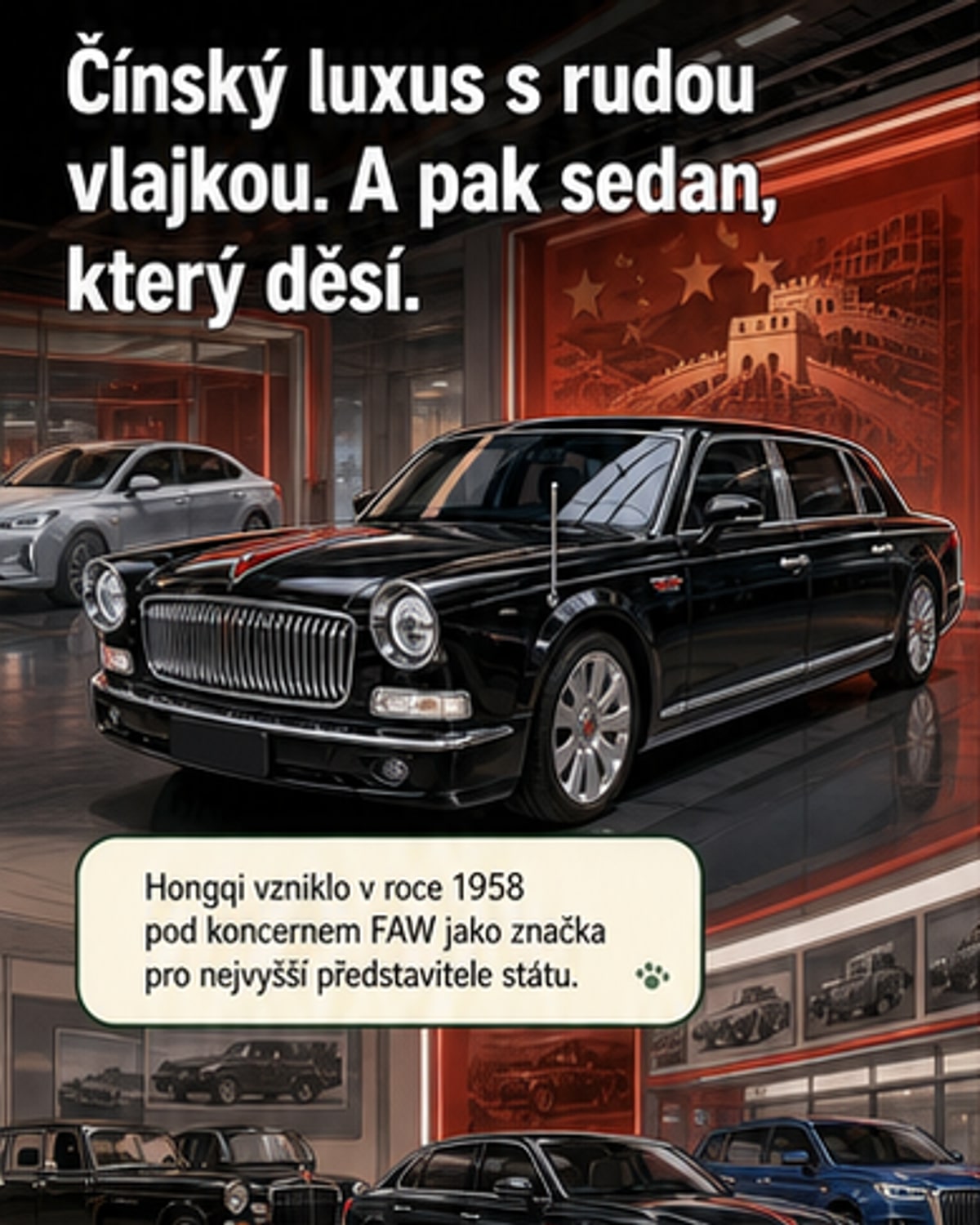 Hongqi: Luxus z Číny i levné taxi