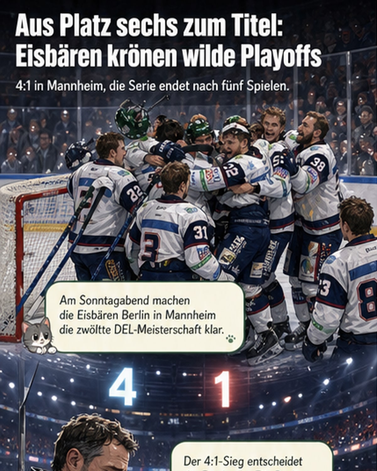 Eisbären gewinnen zwölften Meistertitel