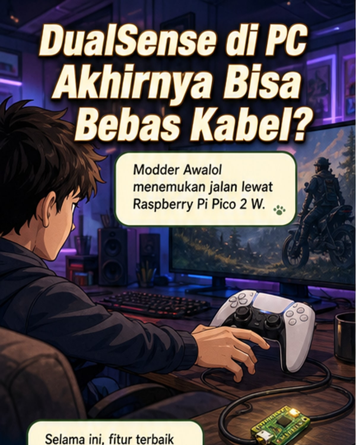 Modder Temukan Cara Nirkabel untuk DualSense di PC