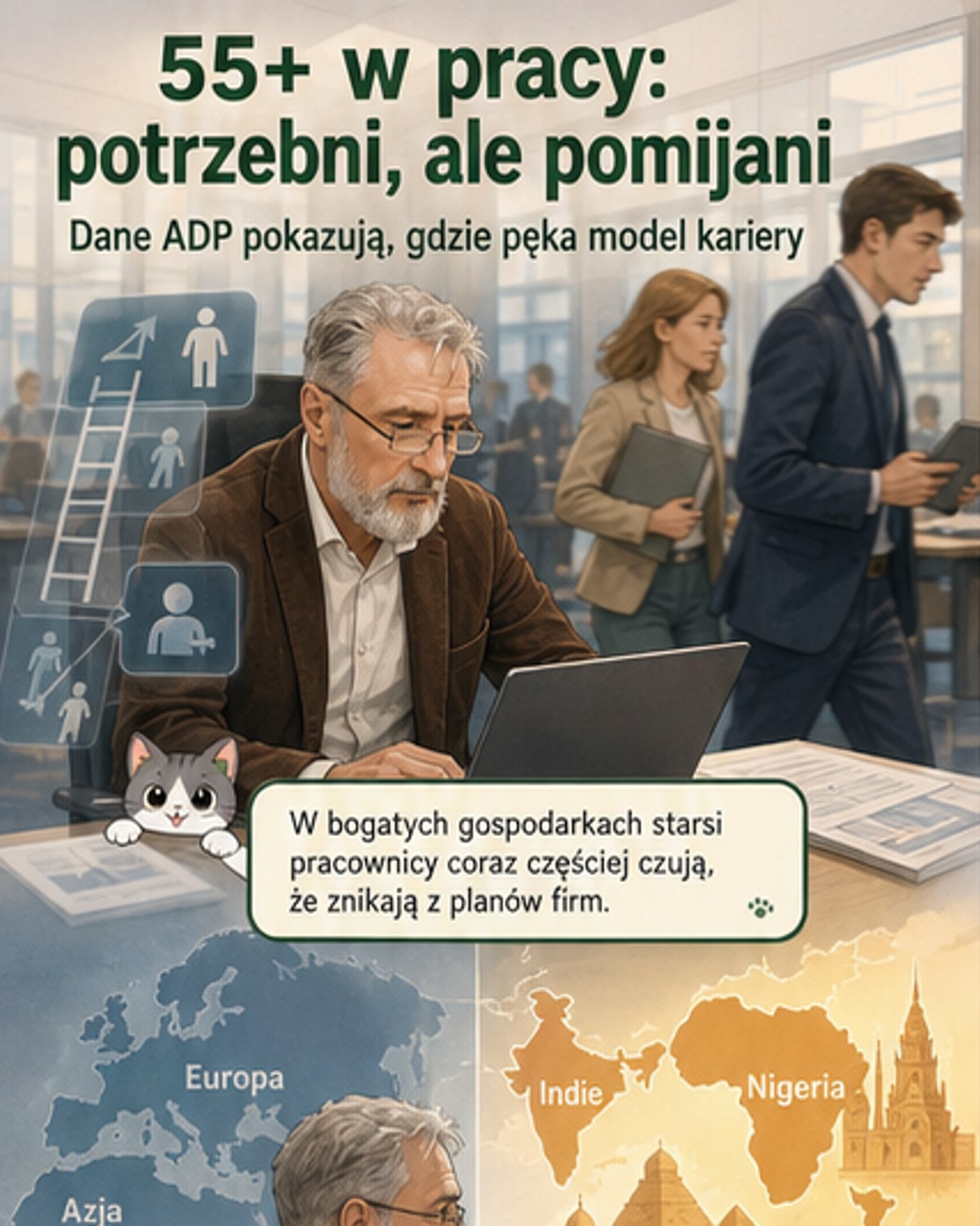Dlaczego seniorzy w krajach rozwiniętych znikają z rynku pracy