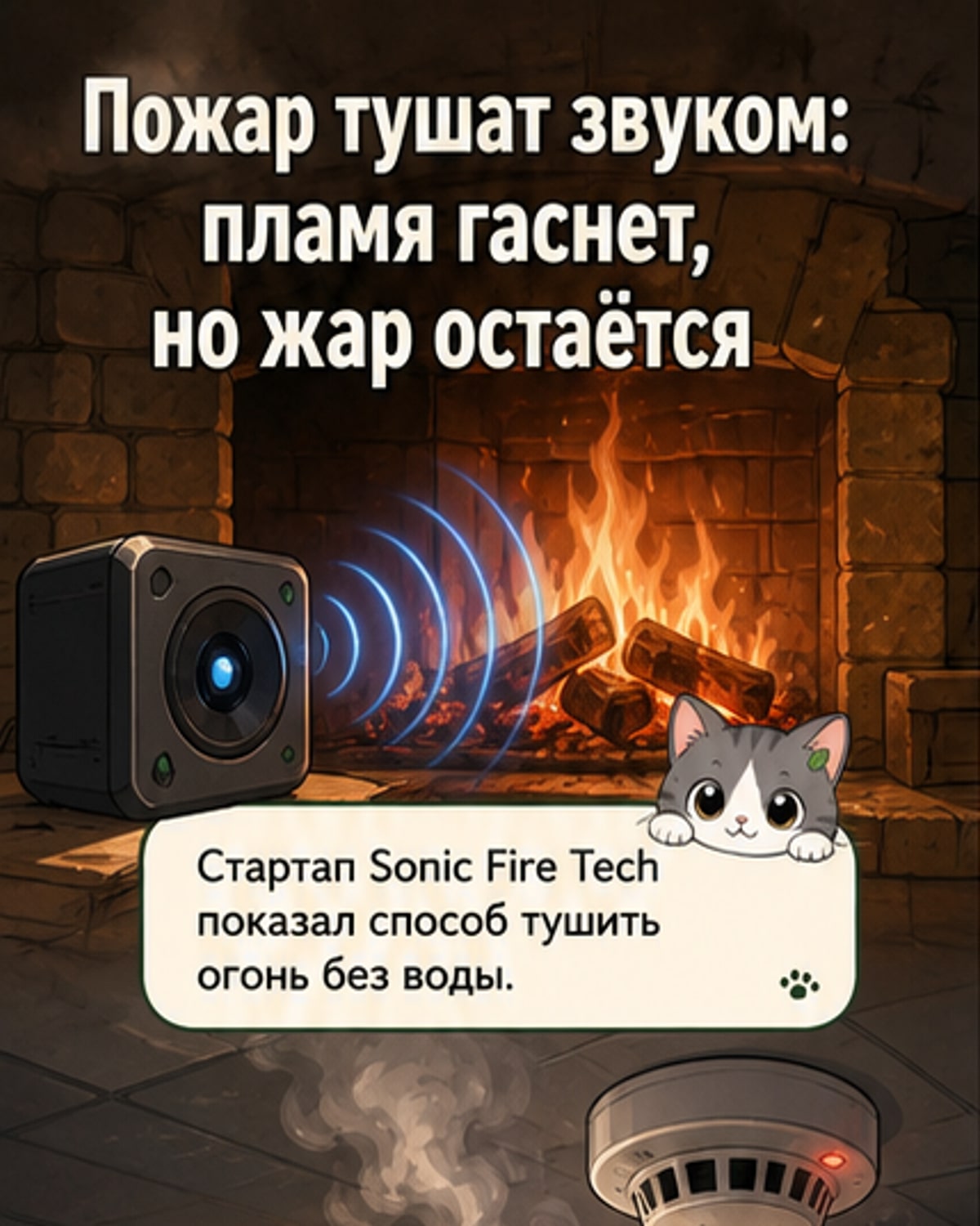 Огонь можно потушить звуком