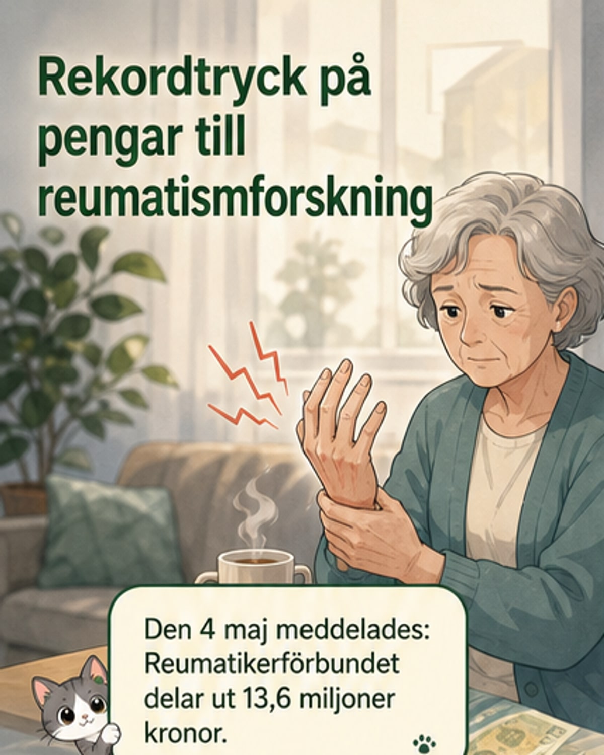 En illustration av ett mikroskop och en DNA-sträng ovanpå en läkare som undersöker en patient, med symboler för artificiell intelligens och medicinska dataflöden i bakgrunden.