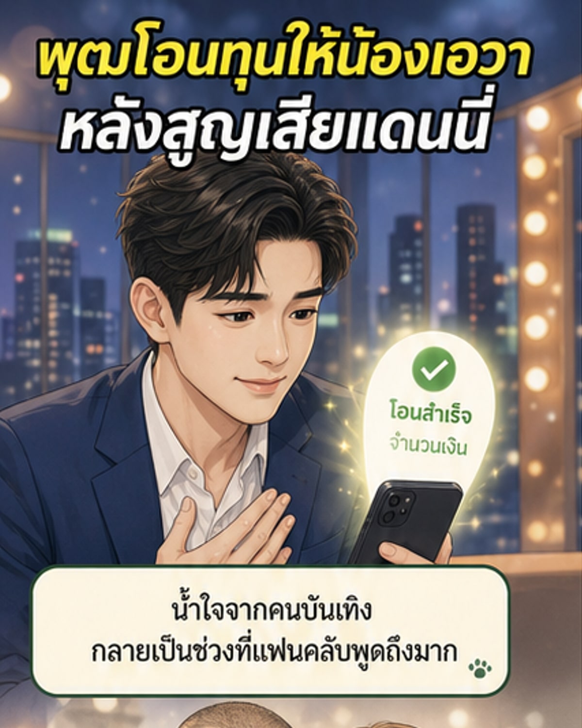 พุฒมอบทุนการศึกษาให้ลูกสาวแดนนี่