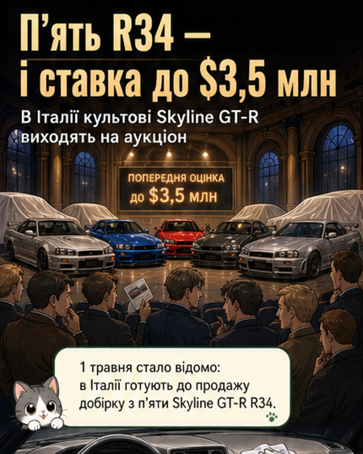 Колекція Nissan GT-R оцінена в $3,5 млн