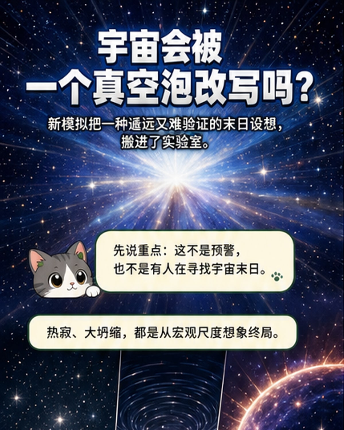 真空衰变会终结宇宙吗?